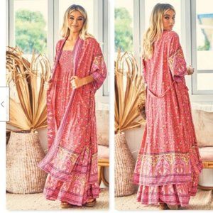 NWT Gypsy Boho Jaase Pink Kimono Duster
